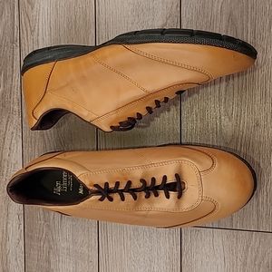 ALLEN EDMONDS Mitchell Cognac Tan Leather Sz 10 D‎ Mens Comfort Casual Shoes